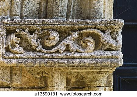Greece, Rhodes, Medieval fortified wall carvings View Large Photo Image Stock Image - Greece, Rhodes, Medieval fortified wall carvings. Fotosearch