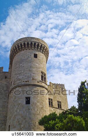 Greece, Rhodes, Medieval fortified wall View Large Photo Image Stock Image - Greece, Rhodes, Medieval fortified wall. Fotosearch