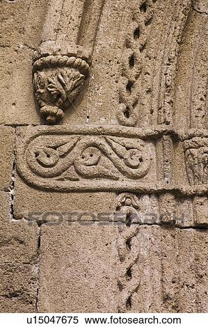 Greece, Rhodes, Medieval fortified wall carvings View Large Photo Image Stock Photography - Greece, Rhodes, Medieval fortified wall carvings. Fotosearch