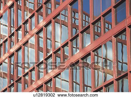 Stock Image - Modern glass office building. Fotosearch