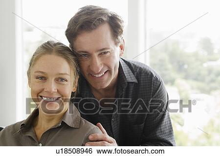 Stock Photograph - Portrait of mature couple. Fotosearch