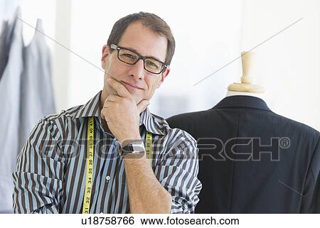 Portrait of tailor View Large Photo Image Stock Photograph - Portrait of tailor. Fotosearch