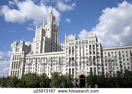 Stock Photo - Russia, Moscow, Seven Sisters building. Fotosearch