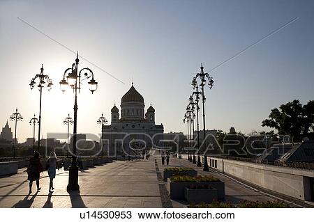 Russia, Moscow, Silhouette of Cathedral of Christ the Savior at sunset View Large Photo Image Stock Image - Russia, Moscow, Silhouette of Cathedral of Christ the Savior at sunset. Fotosearch
