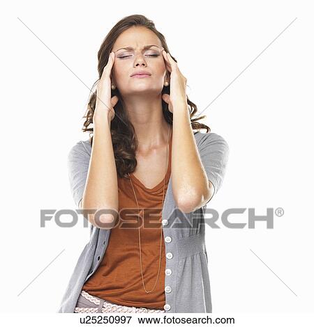 Studio portrait of with head in hands View Large Photo Image Stock Photo - Studio portrait of with head in hands. Fotosearch