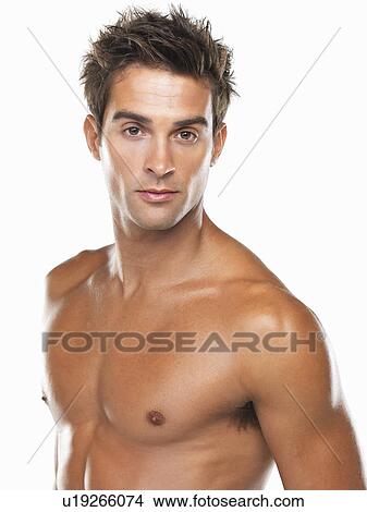 Studio portrait of young muscular man View Large Photo Image Picture - Studio portrait of young muscular man. Fotosearch