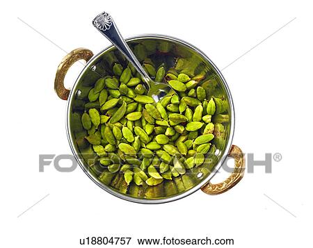Studio shot of cardamom seeds in bowl View Large Photo Image Stock Photo - Studio shot of cardamom seeds in bowl. Fotosearch