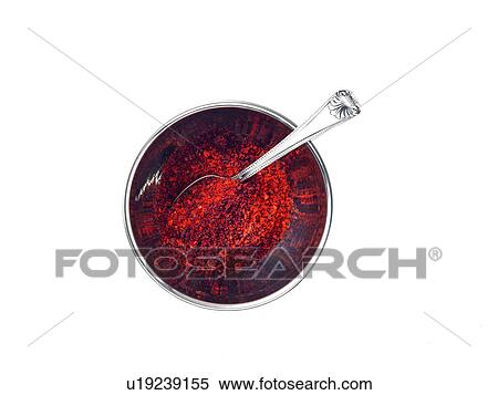 Stock Photography - Studio shot of chili powder in bowl. Fotosearch