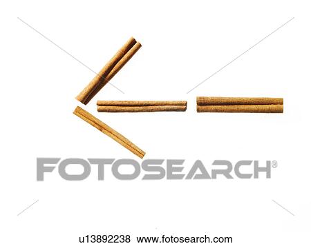 Studio shot of Cinnamon Sticks making Arrow sign on white background View Large Photo Image Stock Photo - Studio shot of Cinnamon Sticks making Arrow sign on white background. Fotosearch