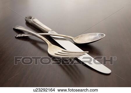 Picture - Studio shot of cutlery. Fotosearch