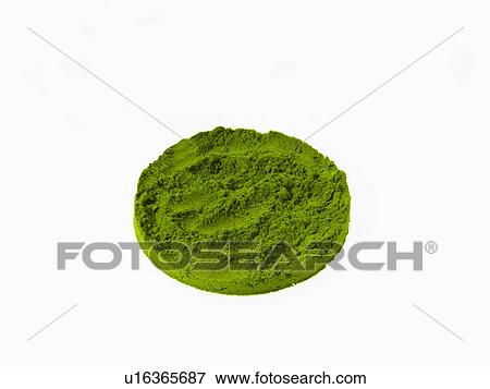 Stock Photo - Studio shot of Ground Wasabi Powder on white background. Fotosearch