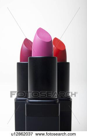 Studio shot of lipsticks View Large Photo Image Stock Photo - Studio shot of lipsticks. Fotosearch