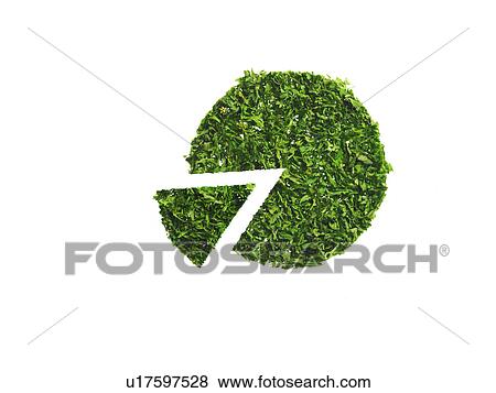 Studio shot of Parsley Flakes making Pie chart on white background View Large Photo Image Stock Photo - Studio shot of Parsley Flakes making Pie chart on white background. Fotosearch