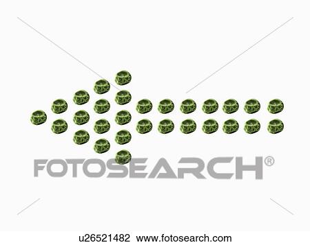 Studio shot of Pea Seeds making arrow sign on white background View Large Photo Image Stock Image - Studio shot of Pea Seeds making arrow sign on white background. Fotosearch