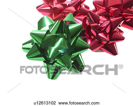 Studio shot of Red and Green Ribbon on white background View Large Photo Image Stock Image - Studio shot of Red and Green Ribbon on white background. Fotosearch
