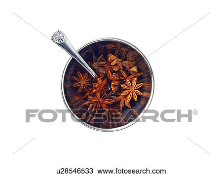 Studio shot of star anise in bowl View Large Photo Image Stock Image - Studio shot of star anise in bowl. Fotosearch