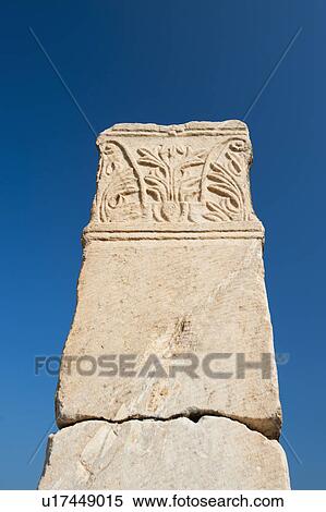 Turkey, Ephesus, Column View Large Photo Image Stock Photography - Turkey, Ephesus, Column. Fotosearch