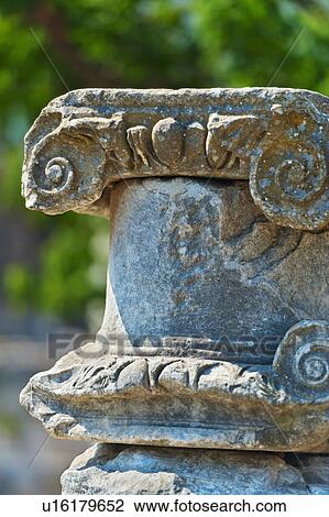 Stock Image - Turkey, Ephesus, Ionic column. Fotosearch