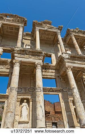 Stock Image - Turkey, Ephesus, Library of Celsus. Fotosearch