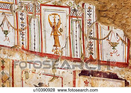 Stock Photo - Turkey, Ephesus, Private house mural. Fotosearch