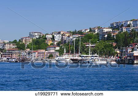 Turkey, Istanbul, Boats on the Bosphorus View Large Photo Image Stock Image - Turkey, Istanbul, Boats on the Bosphorus . Fotosearch