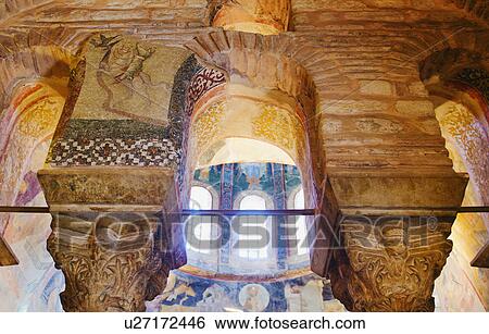 Turkey, Istanbul, Church of St Saviour in Chora interior View Large Photo Image Stock Photograph - Turkey, Istanbul, Church of St Saviour in Chora interior. Fotosearch