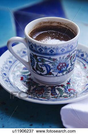 Stock Photo - Turkey, Istanbul, Cup of Turkish coffee. Fotosearch