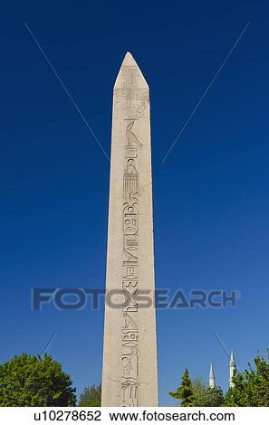 Stock Image - Turkey, Istanbul, Egyptian obelisk. Fotosearch