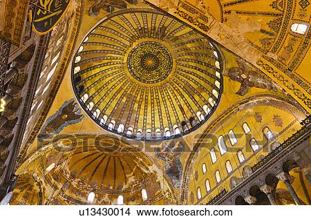 Turkey, Istanbul, Haghia Sophia Mosque interior View Large Photo Image Picture - Turkey, Istanbul, Haghia Sophia Mosque interior. Fotosearch