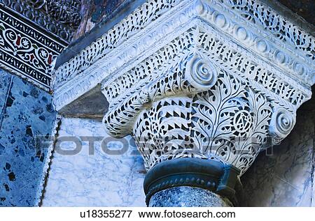 Stock Photo - Turkey, Istanbul, Haghia Sophia Mosque column. Fotosearch