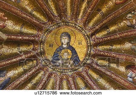 Stock Photograph - Turkey, Istanbul, Kariye Museum, Jesus Christ, fresco. Fotosearch