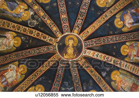 Stock Photography - Turkey, Istanbul, Kariye Museum, madonna with child, fresco. Fotosearch