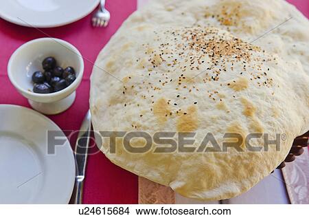 Picture - Turkey, Istanbul, Lavash bread. Fotosearch