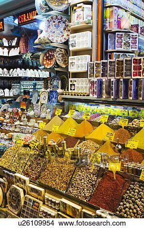Turkey, Istanbul, Spice market View Large Photo Image Picture - Turkey, Istanbul, Spice market. Fotosearch