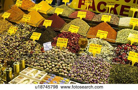Turkey, Istanbul, Spice market View Large Photo Image Stock Photo - Turkey, Istanbul, Spice market. Fotosearch