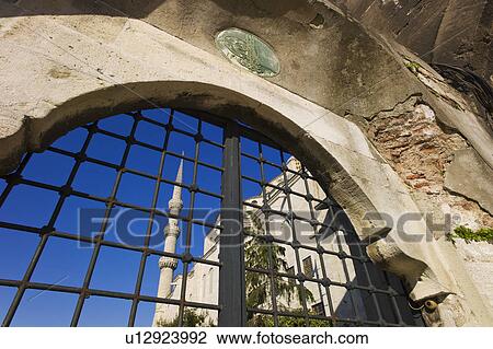 Turkey, Istanbul, Sultanahmet Mosque gate View Large Photo Image Stock Image - Turkey, Istanbul, Sultanahmet Mosque gate. Fotosearch