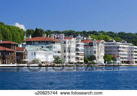 Turkey, Yenikoy, Yali on the Bosphorus View Large Photo Image Picture - Turkey, Yenikoy, Yali on the Bosphorus . Fotosearch