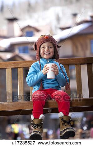 USA, Colorado, Telluride, Boy (4-5) enjoying hot chocolate View Large Photo Image Stock Photo - USA, Colorado, Telluride, Boy (4-5) enjoying hot chocolate. Fotosearch