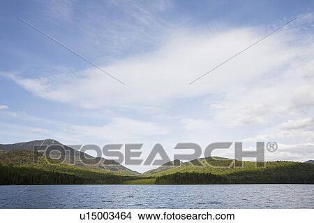 Picture - USA, New York State, Adirondack Mountains, Lake Placid. Fotosearch