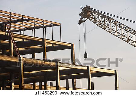 Stock Image - USA, New York State, New York City, Construction site. Fotosearch