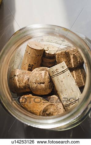 Wine corks in glass jar View Large Photo Image Stock Photograph - Wine corks in glass jar. Fotosearch