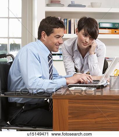 Couple Working From Home Using Laptop View Large Photo Image Stock Image - Couple Working From Home Using Laptop. Fotosearch