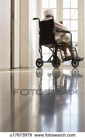 Disabled Senior Woman Sitting In Wheelchair View Large Photo Image Stock Photo - Disabled Senior Woman Sitting In Wheelchair. Fotosearch
