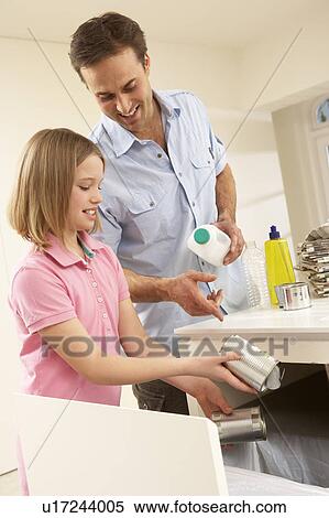 Father And Daughter Recyling Waste At Home View Large Photo Image Stock Photography - Father And Daughter Recyling Waste At Home. Fotosearch