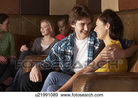 Stock Photo - Happy young couple in love. Fotosearch
