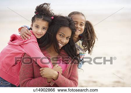 Stock Photograph - Mother with children. Fotosearch