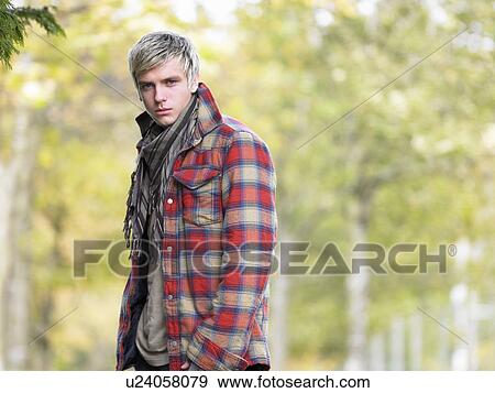 Stock Photo - Portrait of young man. Fotosearch