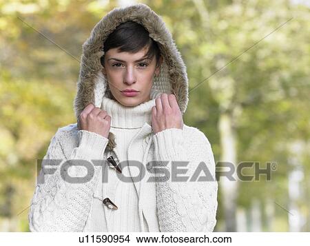 Picture - Portrait of young woman. Fotosearch