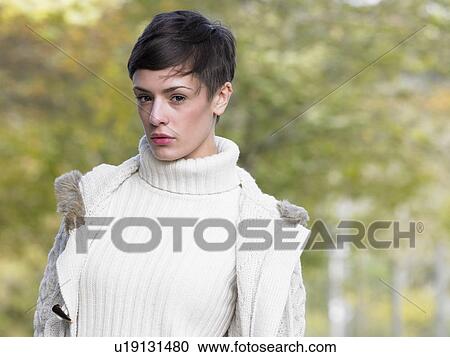 Portrait of young woman View Large Photo Image Stock Image - Portrait of young woman. Fotosearch
