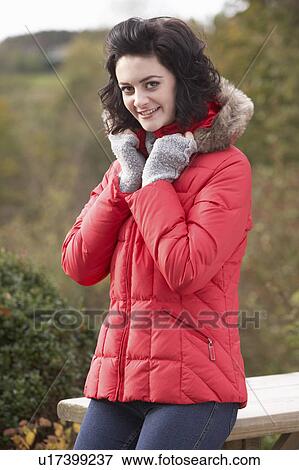 Stock Photo - Portrait of young woman. Fotosearch